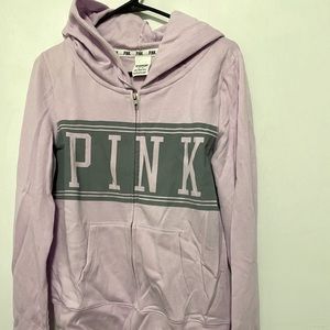 Victoria Secret Pink full zip hoodie light Purple